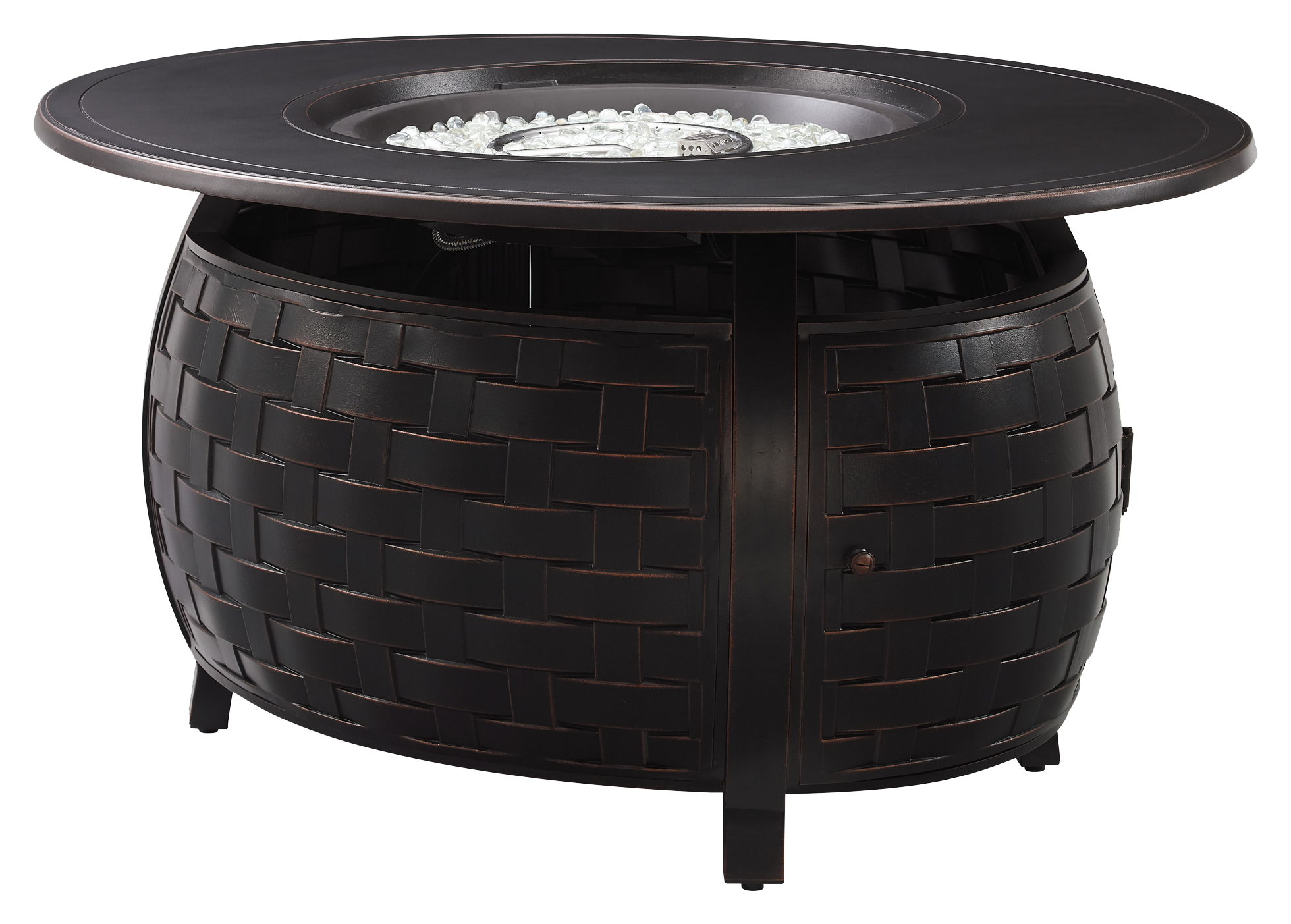 Fire Sense Parsons Aluminum Oval Liquid Propane Gas/Natural Gas Fire